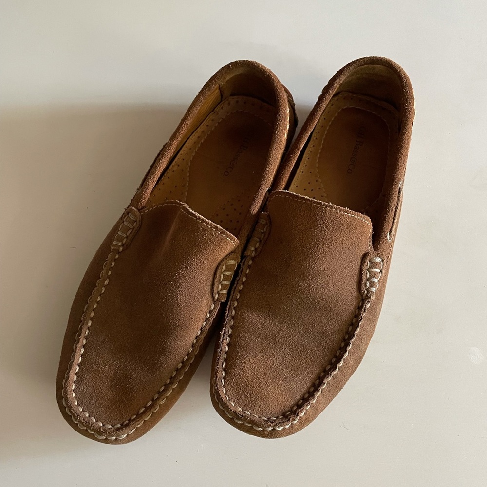GH Bass Monte Tobby-Suede Leather Driver Loafers